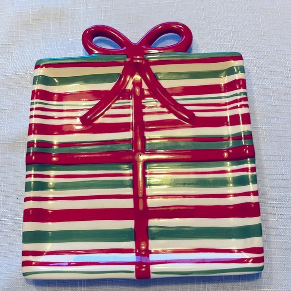 HOLIDAYAY CHRISTMAS CERAMIC PLATE - Picture 2 of 5